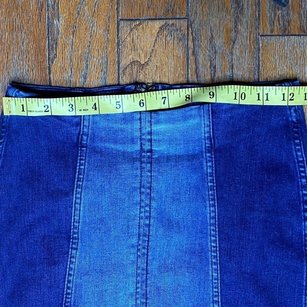 Free People Modern Femme Denim Mini Skirt Size 2 - Picture 6 of 8